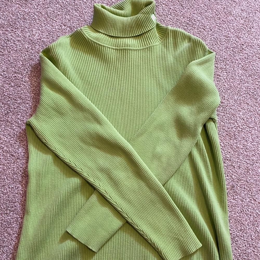 Ralph Lauren lime green turtleneck